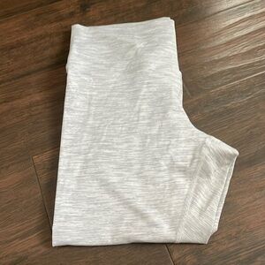 Lululemon leggings grey and white heathers stripes